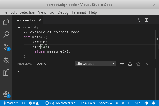 Example of correct code